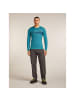 icebreaker Unterhemd Merino 200 Oasis LS Crewe Eleva in Türkis241