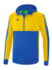 erima Herren Six Wings Trainingsjacke mit Kapuze in new royal/gelb