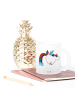 Mr. & Mrs. Panda Teetasse Einhorn Fliegendes Pferd ohne Spruch in Transparent