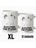 Mr. & Mrs. Panda XL Tasse Einhorn Stolzieren mit Spruch in Weiß