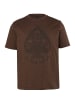 JP1880 Kurzarm T-Shirt in dunkle schokolade