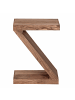 KADIMA DESIGN Beistelltisch MUMBAI Massivholz Z Cube 60cm hoch in Akazie