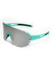 YEAZ SUNGLOW sport-sonnenbrille weiß/blau in grün / silber