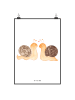 Mr. & Mrs. Panda Plakat Schnecken Liebe ohne Spruch in Weiß