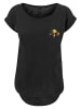 F4NT4STIC Long Cut T-Shirt Rainbow Turtle LONG TEE in schwarz