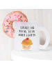Mr. & Mrs. Panda Trinkglas Cupcake mit Spruch in Transparent