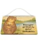 Mr. & Mrs. Panda Schild Otter Muschel Design mit Spruch in Weiß
