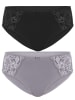 SUSA 2er Pack Slip Latina in frosty lavender schwarz