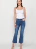 KOROSHI LANGE HOSE JEANS GLOCKE in blau