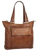 SPIKES & SPARROW Shopper echt Leder in cognac
