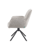 DUBI Möbel 2er-Set: Drehstuhl Mika-Daan in Hellgrau - (B)59 x (H)84 x  (T)66 cm
