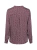 More & More Blusenshirt in bordeaux weiß - 0001