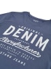 Mustang T-Shirt Basic Print Tee in Blau