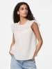 Pieces Bluse ohne Ärmel in White Sand