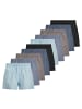 Jack & Jones Web-Boxershorts 10er Pack in Schwarz/Braun/Blau