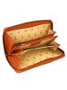 Esquire Peru Geldbörse RFID Schutz Leder 19 cm cognac