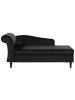 Beliani Chaiselongue LUIRO in Schwarz/Braun - (W) 160 x (H) 77 x (L) 70 cm