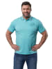 Men Plus Poloshirt in helles türkis