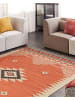 Beliani Kelim GAVAR in Orange/Beige/Braun - (W) 200 x (L) 300 cm