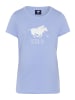 Polo Sylt T-Shirt mit glitzerndem Labelprint in Blau