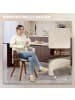 HOMCOM Esszimmerstuhl in Beige 62L x 55B x 75H cm