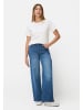 Camel Active 5-Pocket Jeans mit weitem Bein in Mittelblau
