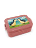 Mr. & Mrs. Panda Lunchbox Pinguine Kuss Design ohne Spruch in Rot Pastell