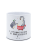 Mr. & Mrs. Panda Übertopf Pinguin mit Kind mit Spruch in Weiß