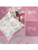 KADIMA DESIGN Kinderteppich waschmaschinenwaschbar Prinzessinnen‑Hüpfkästchen in Pink