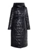Albee Women Plus Size Steppmantel in Schwarz