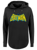 F4NT4STIC Oversized Hoodie DC Comics Batman Crackle Logo in schwarz