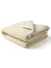 Coemo Matratzenauflage Lammwolle Matratzenbezug in Beige
