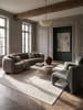 KADIMA DESIGN Kurzflorteppich Uni pflegeleicht Wohnzimmer Schlafzimmer Flur Esszimmer in Creme