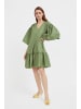 Finn Flare Midikleid Volants in dark green