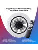 Brilliant LED-Deckenlampe mit Ventilator – Dimmbar, RGB & CCT Lichtsteuerung