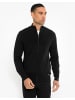Threadbare Strickjacke Corsac Zip in Black