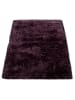 Hochflor Teppich Shaggy waschmaschinenwaschbar Einfarbig in Lila