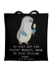 Mr. & Mrs. Panda Tote Bag Biologe Herz mit Spruch in Schwarz