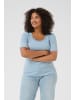 KAFFE curve T-shirt KCbritt Tight fit in Soft Chambray