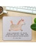 Mr. & Mrs. Panda Mauspad Reitsport Trainerin Inspiration mit Spruch in Grau Pastell