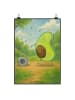 Mr. & Mrs. Panda Poster Avocado Tanzen Design ohne Spruch in Weiß