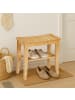 relaxdays Badhocker in Natur - (B)48 x (H)45,5 x (T)25 cm