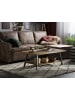 Beliani Couchtisch CARLIN in Dunkler Holzfarbton/Schwarz - (W) 55 x (H) 42 x (L) 100 cm