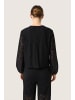 Soaked in Luxury Langarm-Bluse SLHenni Gerade Passform in Black