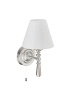 relaxdays Wandlampe in Silber/Weiß