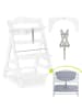Hauck Hochstuhl Alpha Plus White - im Sparset in gray,white