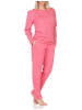 NORMANN Langarm Schlafanzug Pyjama Minimalprint - 86994 in beere