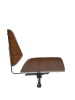 Beliani Bürostuhl TOTOWA in Beige/Braun/Silber - (W) 54 x (H) 77 x (L) 39 cm