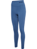 Hummel Hummel Leggings Hmltif Yoga Damen Dehnbarem Schnelltrocknend Nahtlosen in BLUE HORIZON