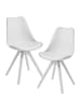 KADIMA DESIGN 2er Set Retro Esszimmerstuhl Skandinavisch, Polsterstuhl